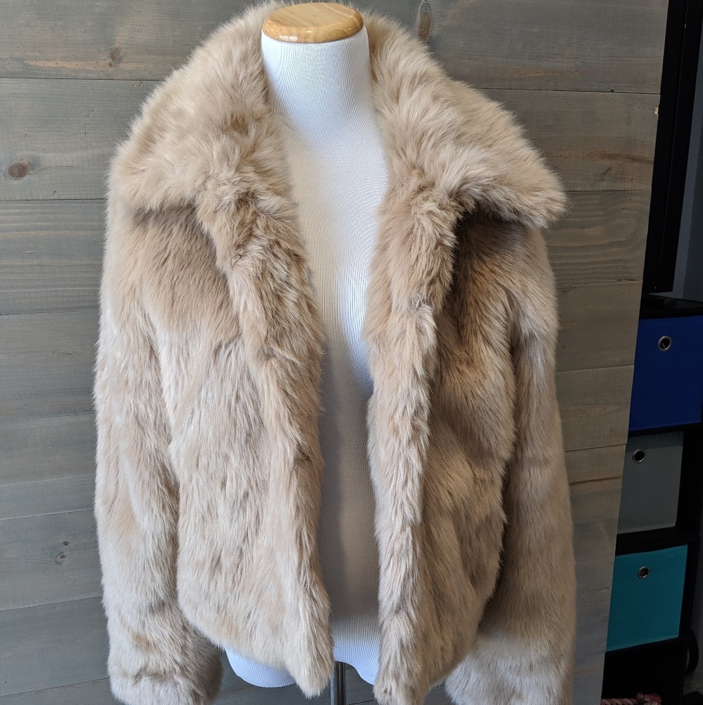 Express faux fur jacket